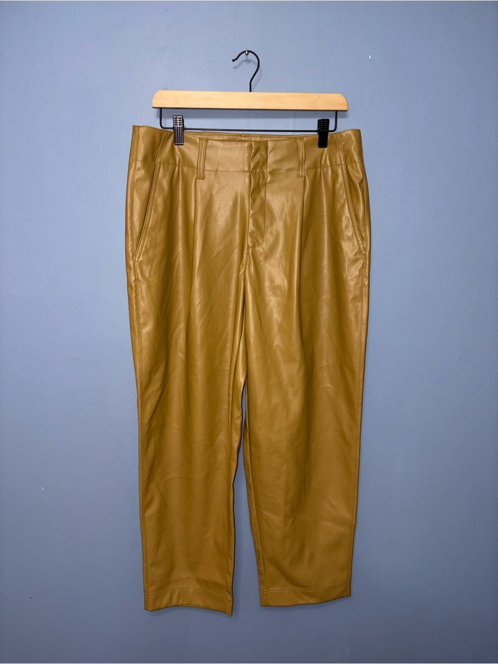 A New Day • Tan Pleather Pants